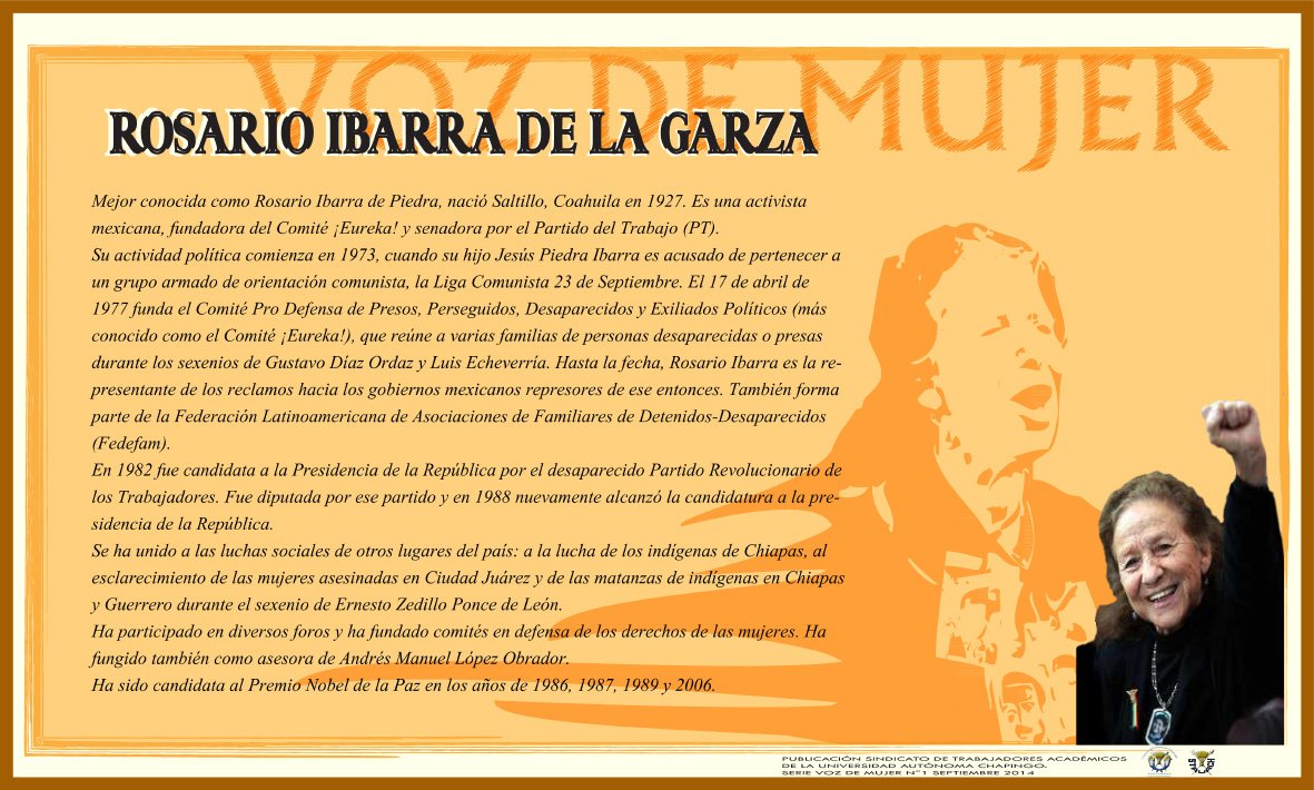 Voz de Mujer — Rosario Ibarra